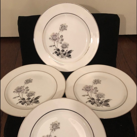 Nocturne yamaka 7 5/8 vintage china salad plates! - Picture 3 of 7